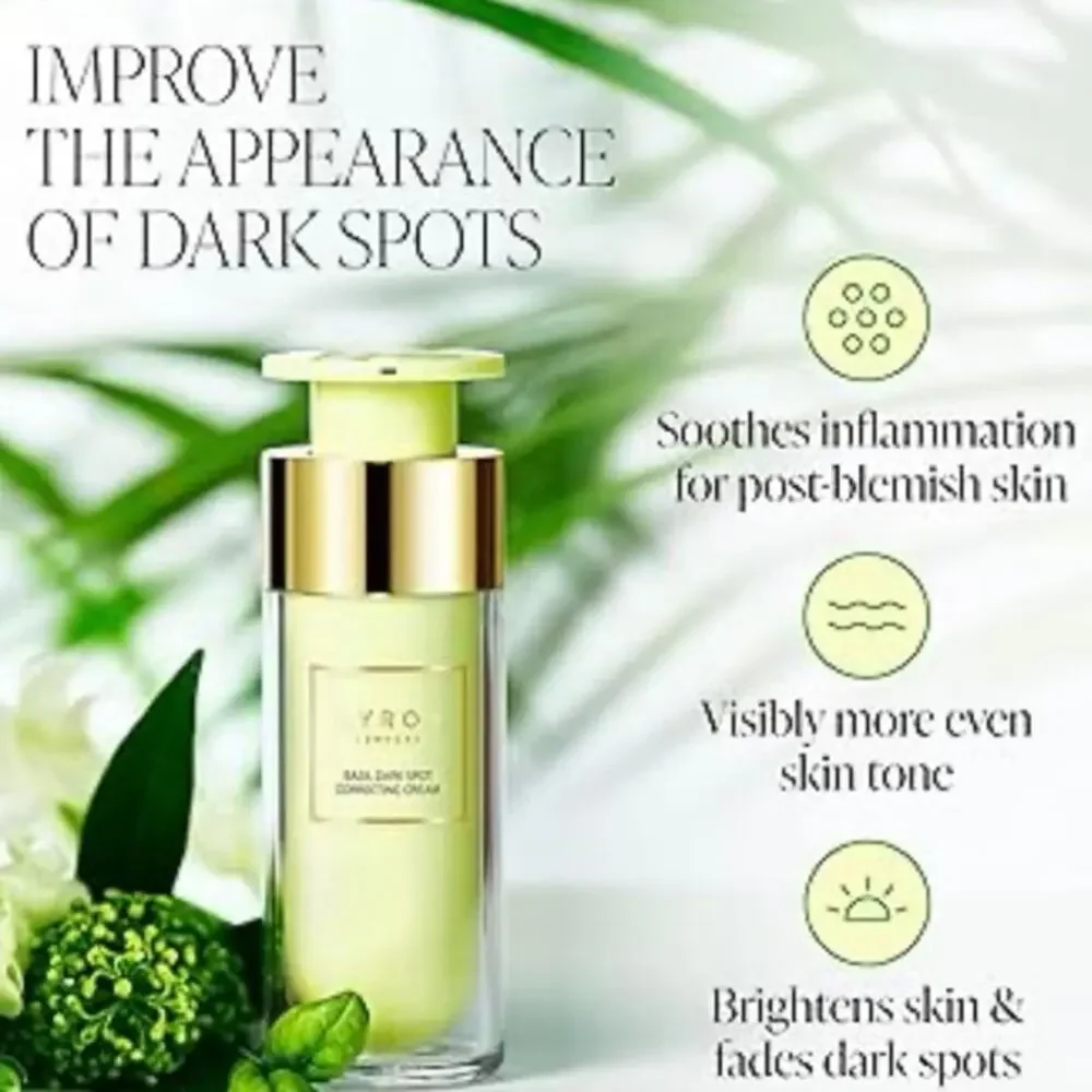 BYROE Basil Dark Spot Corrector Cream Brighten Soothe Blemish Minimize Pores New
